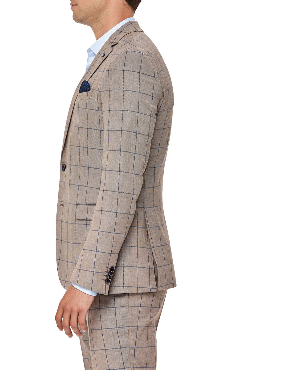 Hillgate Jacket, Tan Check Window Pane, hi-res